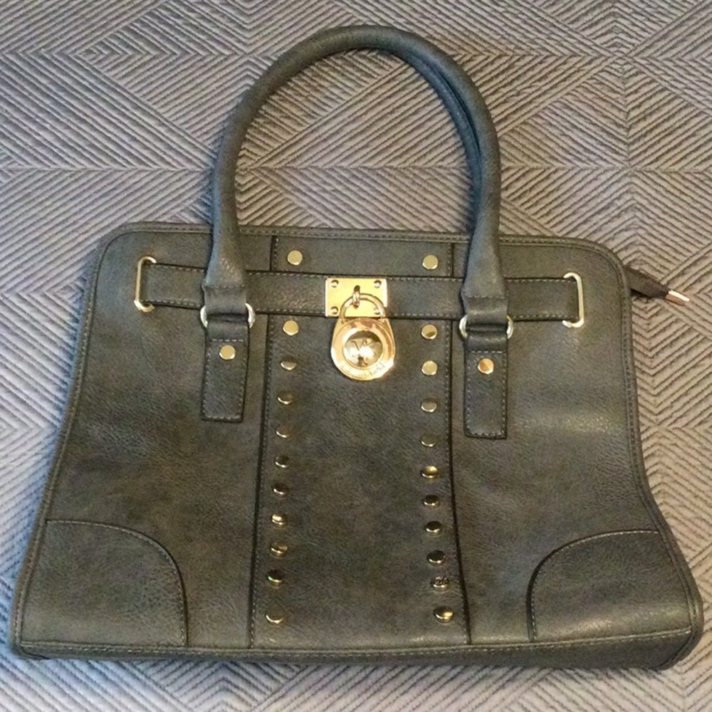 Michael Kors gray large fashion satchel for women